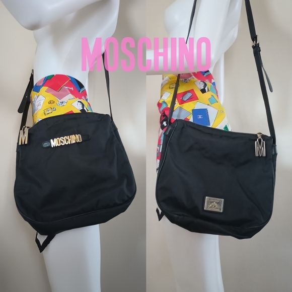 💋 Vintage Moschino Redwall 1990s Crossbody Bag - Picture 1 of 16